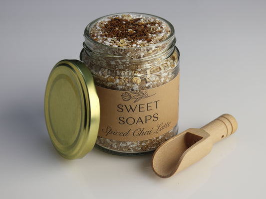 Spiced Chai Latte with Vanilla Mini Heart Soap image 0